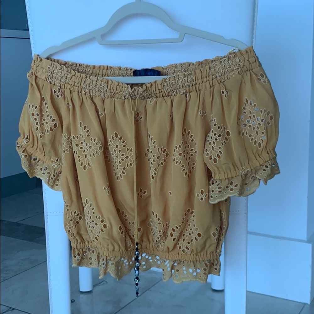 The kooples lace summer crop top